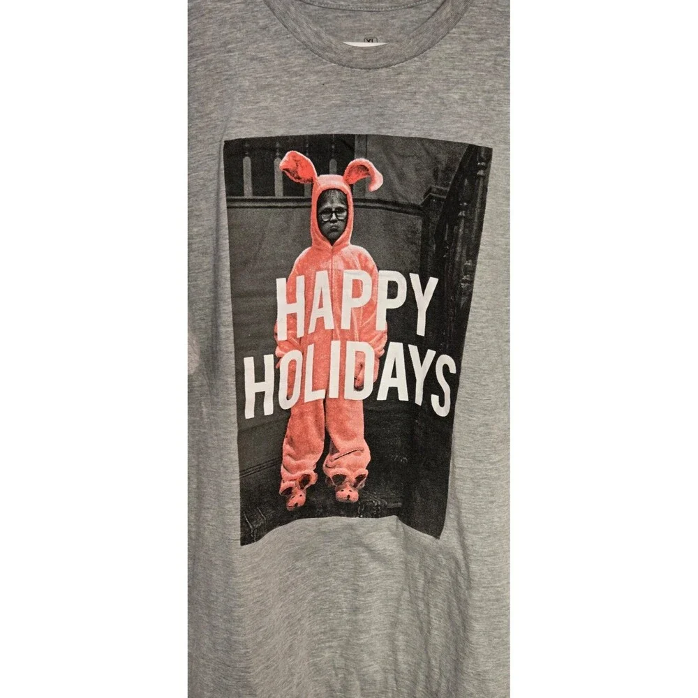 Men's XLGraphic tshirt HAPPY HOLIDAYS A CHRISTMAS STORY in excellent condition